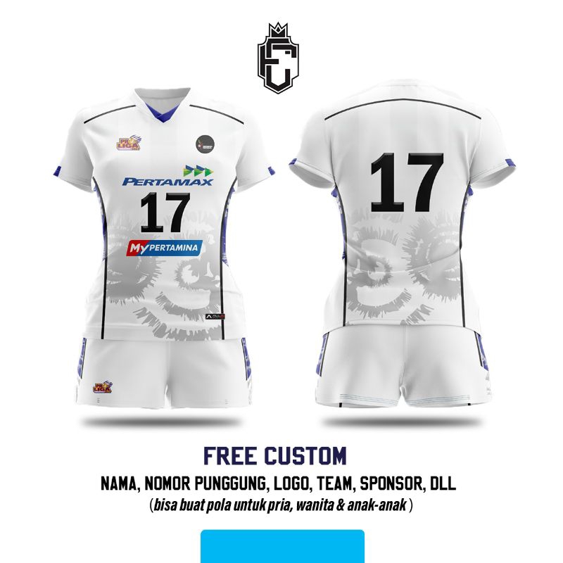 Jersey Voli Cewek Proliga Jakarta Pertamina Pertamax