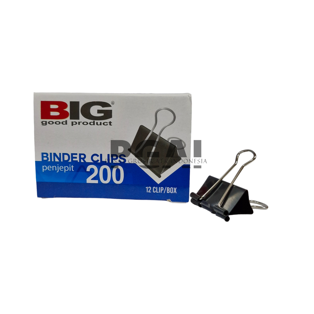 

BINDER CLIPS BIG PENJEPIT KERTAS NO 200 1 PACK ISI 12 PCS STATIONERY PUSAT GROSIR ATK