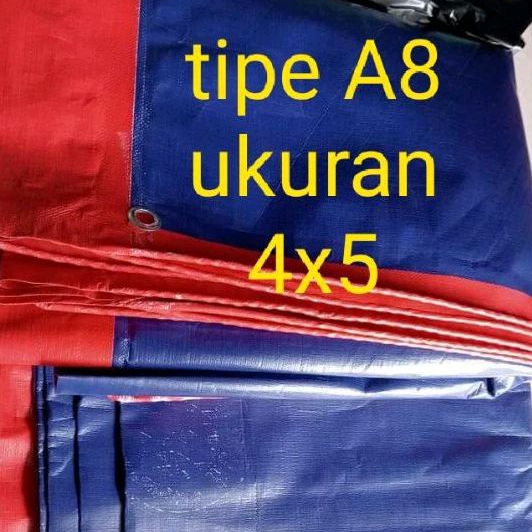 terpal lembaran berkualitas tipe A8 ukuran 4x5