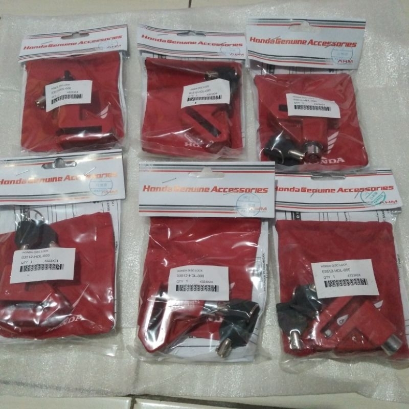 Gembok cakram Honda original.