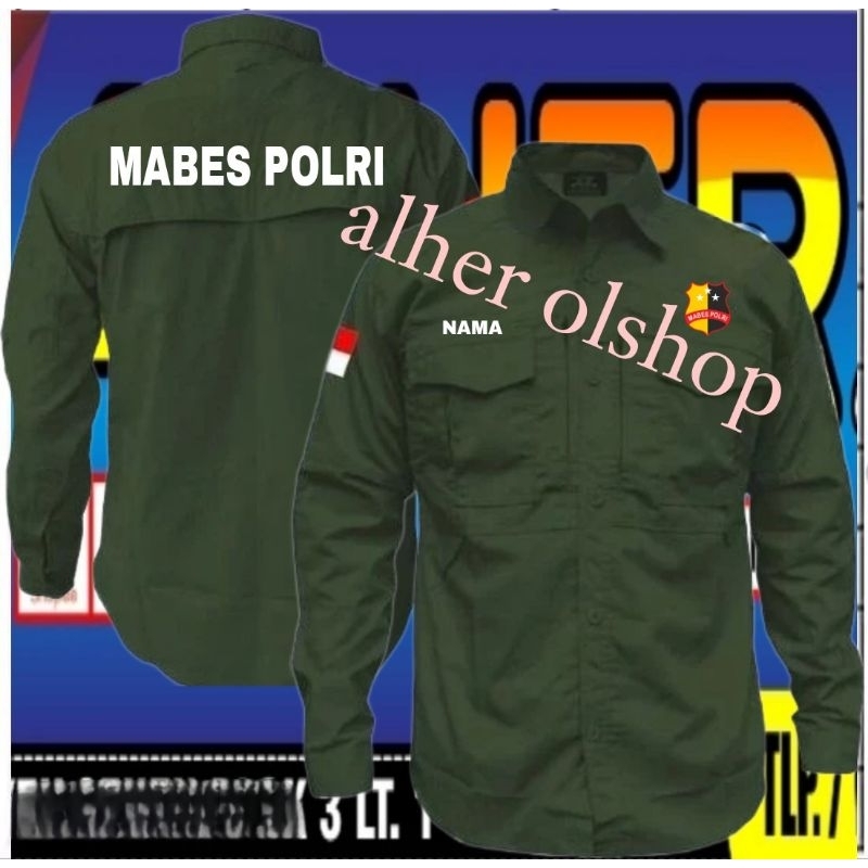 kemeja tactical mabes polri baju tactical mabes polri seragam tactical mabes polri kemeja mabes polr