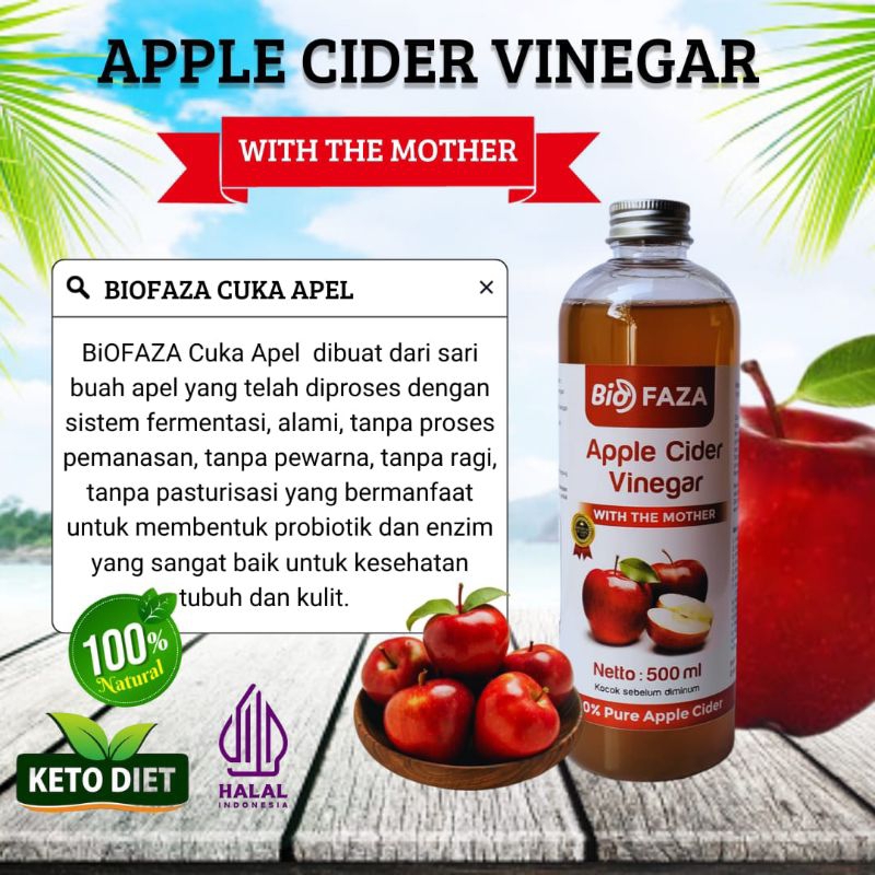 

Bio Faza Cuka Apel / Lemon / Nenas / Buah Naga / 500 mL