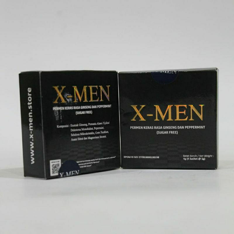 Permen X-men Stamina Premium Candy Kemasan 1 Kotak 4pcs BPOM