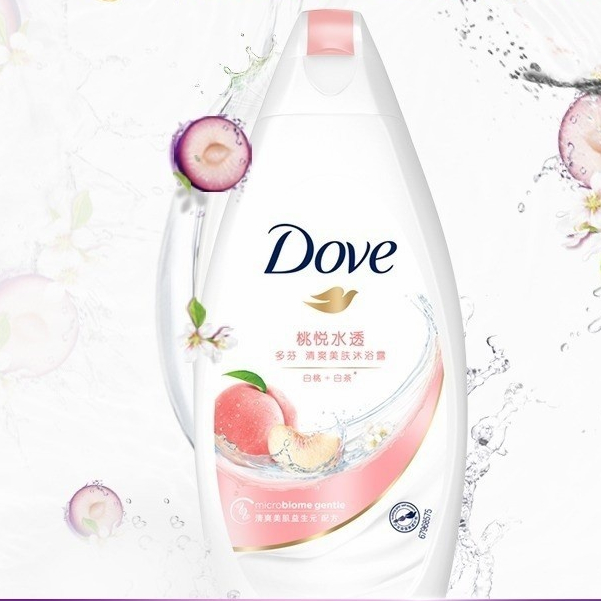 Dove Skin Loving Prebiotics Peach Body Wash (300ml)