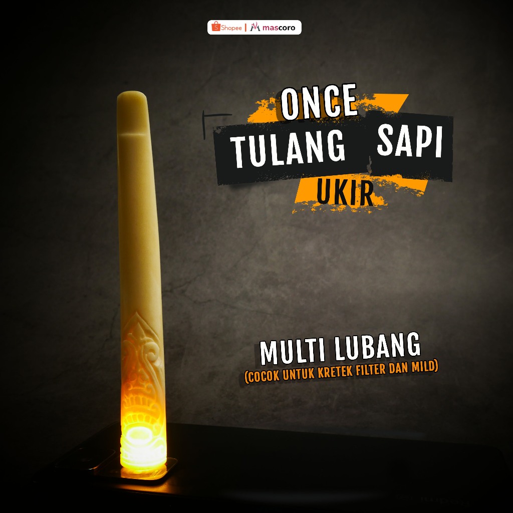 once cangklong tulang sapi ukir panjang 11,5cm - 14,5cm mirip gading GG bahan tebal setara once iga 