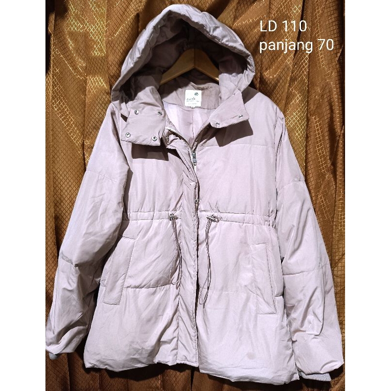 jaket puffer earth jaket gelembung earth music & ecology jaket bulang microfiber earth jaket bulang 