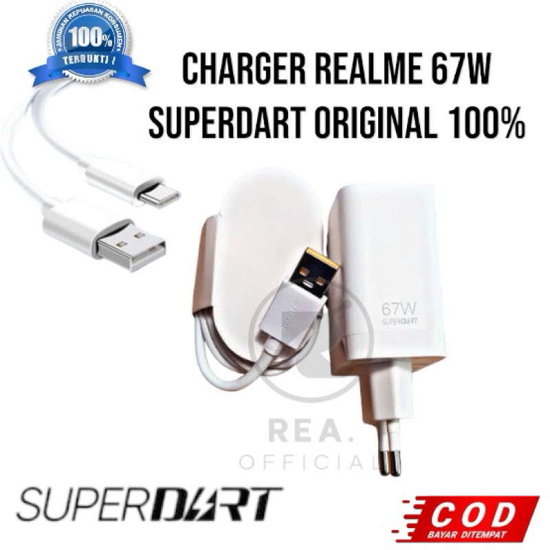 Charger Realme 67W SuperDart Original 100%