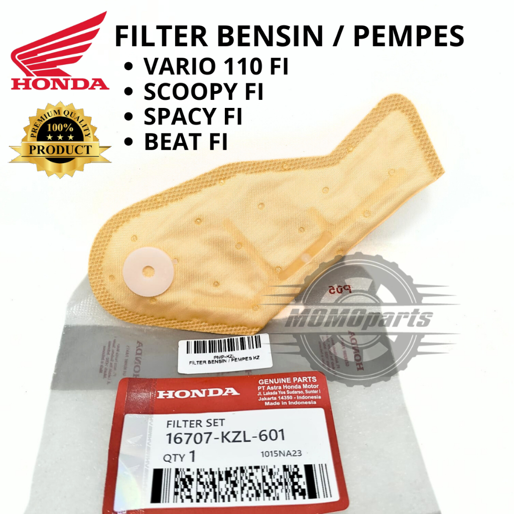 ORIGINAL FILTER BENSIN PEMPES HONDA KZL BEAT FI SPACY SCOOPY VARIO 110 FI INJEKSI KUALITAS ASLI AHM 