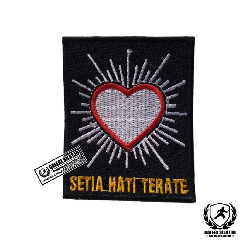 Bet PSHT Bordir - Logo PSHT Waru Bersinar - Logo PSHT - Lambang PSHT - Setia Hati Terate