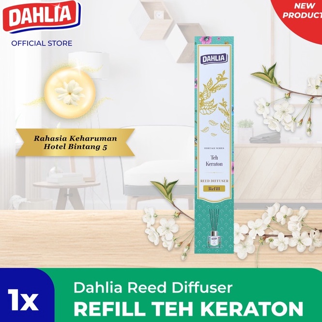Top Design Dahlia Reed Diffuser Refill Teh Keraton