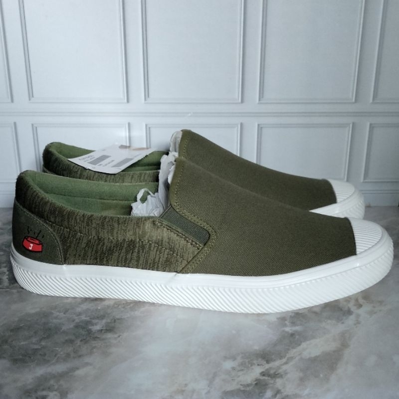 Hush Puppies Men Jacko Laziest Olive Shoes