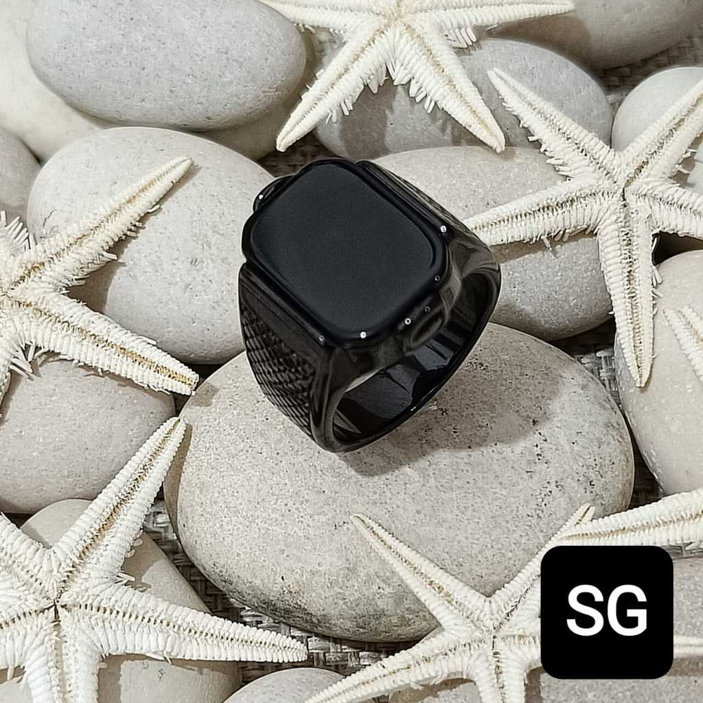 CINCIN TITANIUM BATU ONIK MODEL KOTAK BESAR PRIA TERLARIS