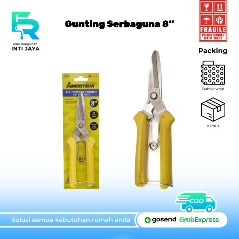 Gunting Serbaguna - gunting besi,baja,holo,taso,seng merk Ameritech