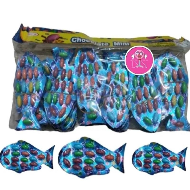 

Coklat Mini bentuk ikan isi 30pcs×270g@9g
