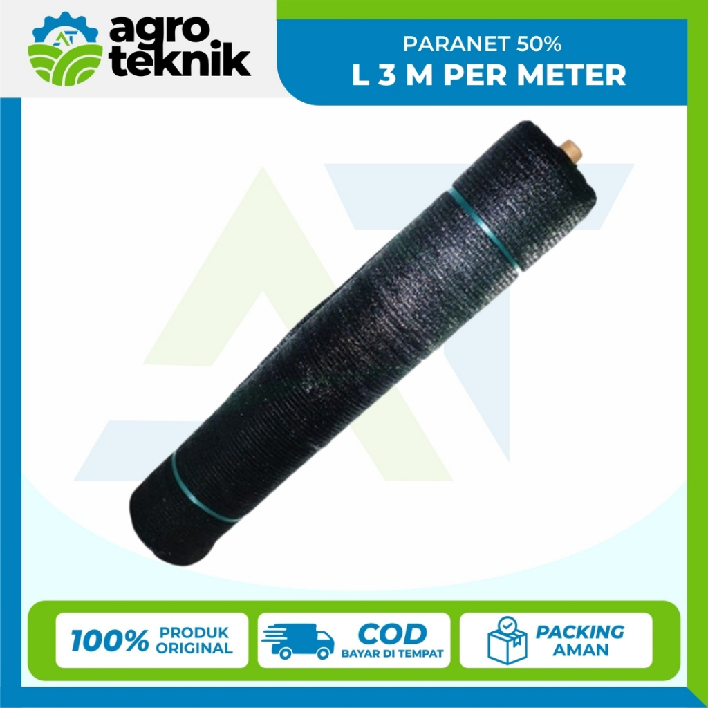 Agroteknik - Paranet 50% Lebar 3 Meter Jaring Tanaman Eceran Per Meter