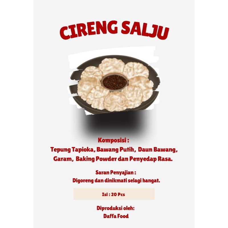 

Cireng Salju + bumbu rujak