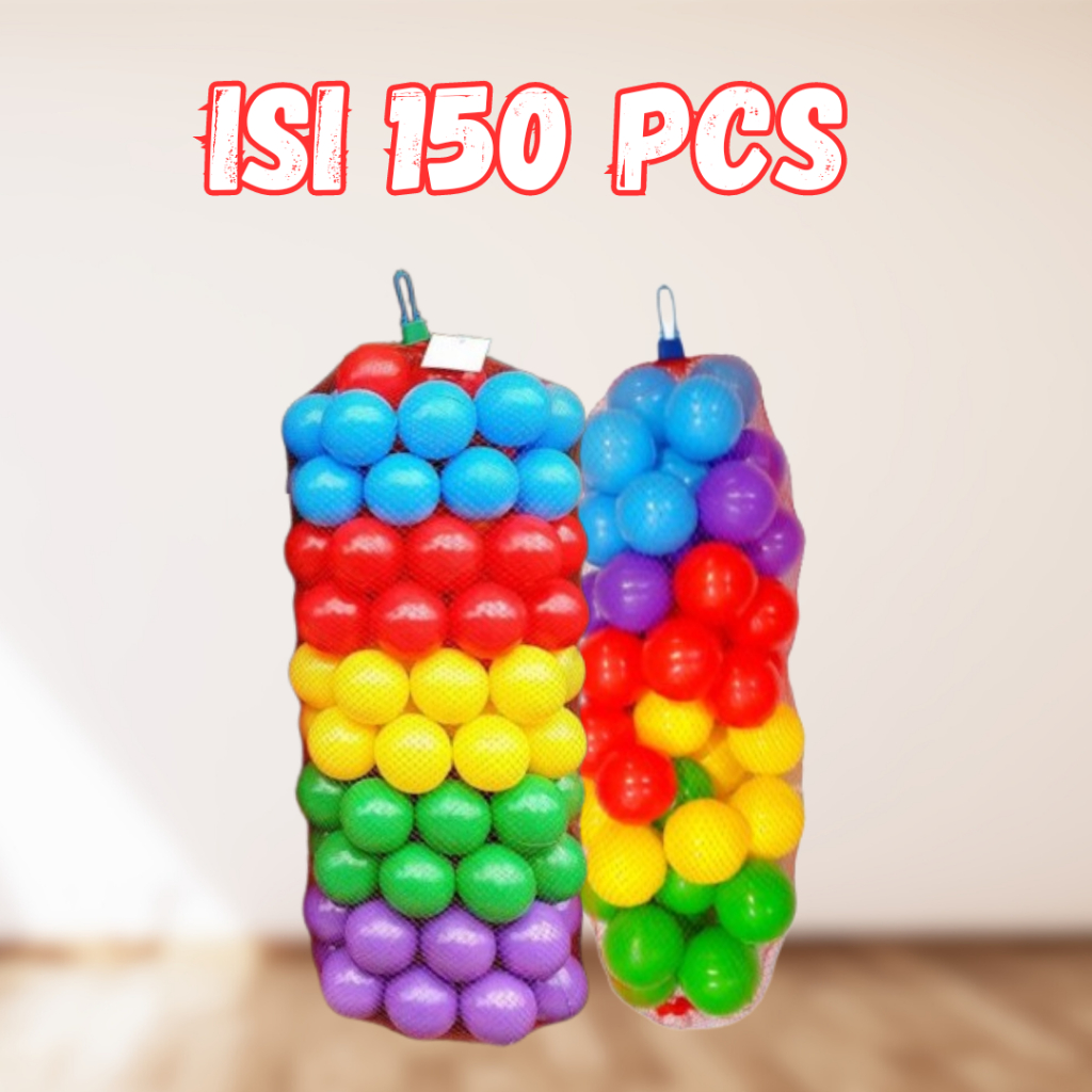 Bola Warna Warni Kecil | (COD) MANDI BOLA WARNA WARNI / MANDI BOLA PLASTIK ISI 150 PCS | Mandi Bola 