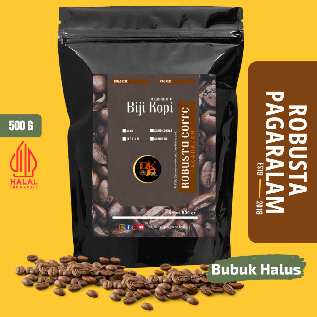 

Kopi Robusta 100% Asli Pagaralam 500 Gram