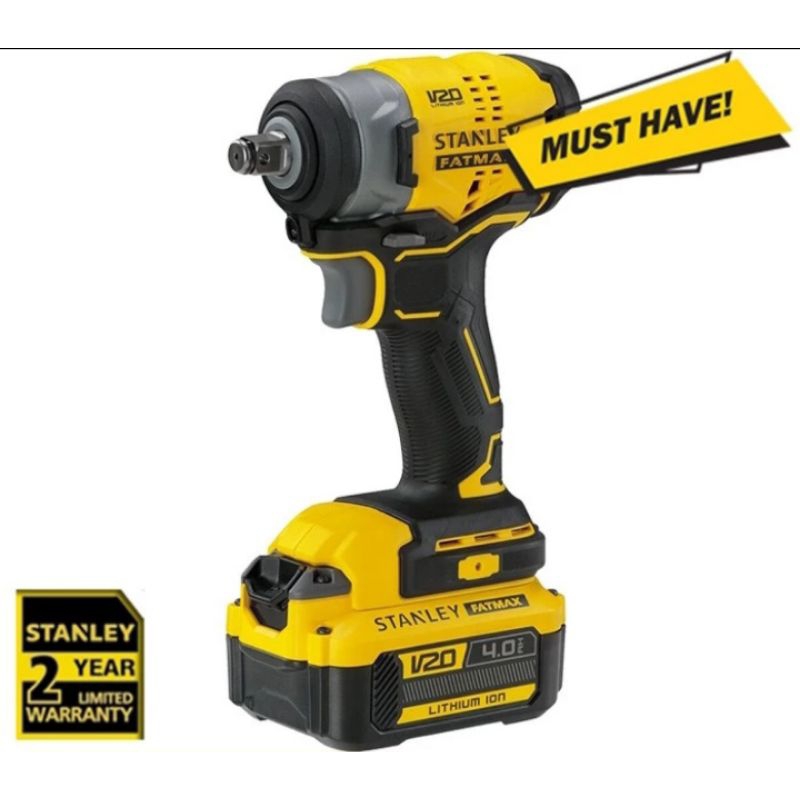 KUNCI impact baterai 20V/Stanley BRURSHLESS impact wrench SBW910M1K