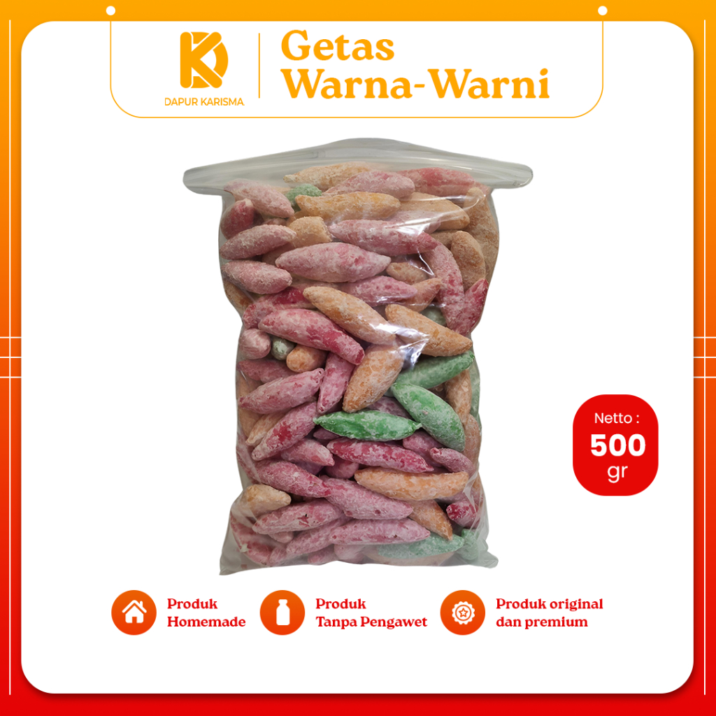 

Getas Warna Warni Snack Kiloan Cemilan Manis Widaran Lonjong Jajanan Gabus 1 Ball 500 Gram