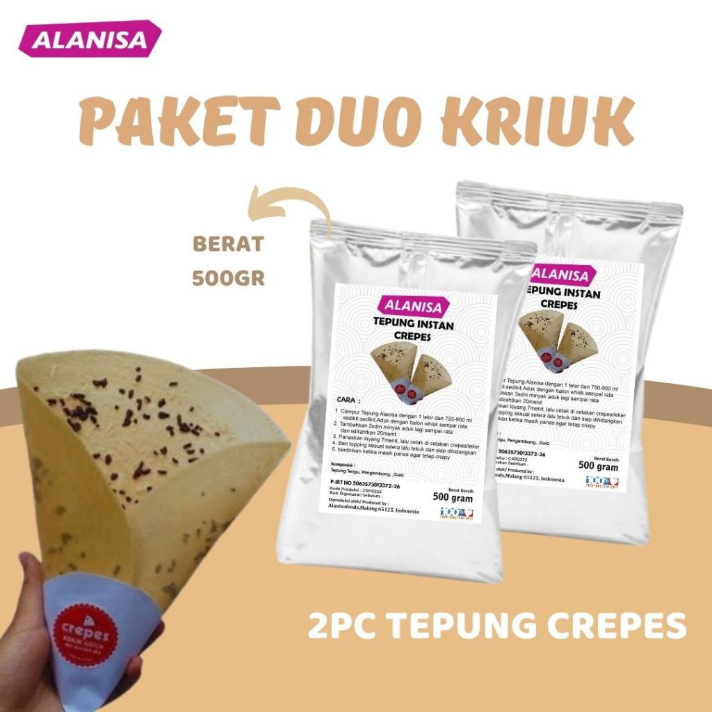

PAKET DUO KRIUK (2PCTEPUNG CREPES 500GR)