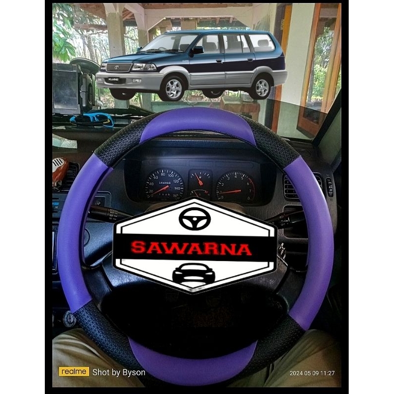 Sarung stir mobil kijang kapsul cover stir kijang krista LGX,LSX cover steering mobil Toyota