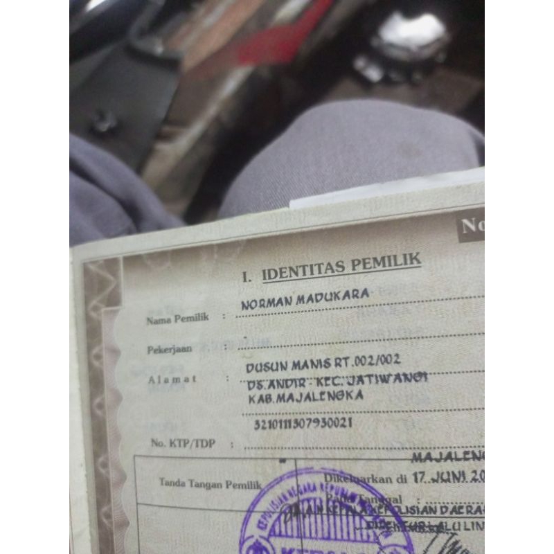 dokumen Yamaha scorpio kumplit