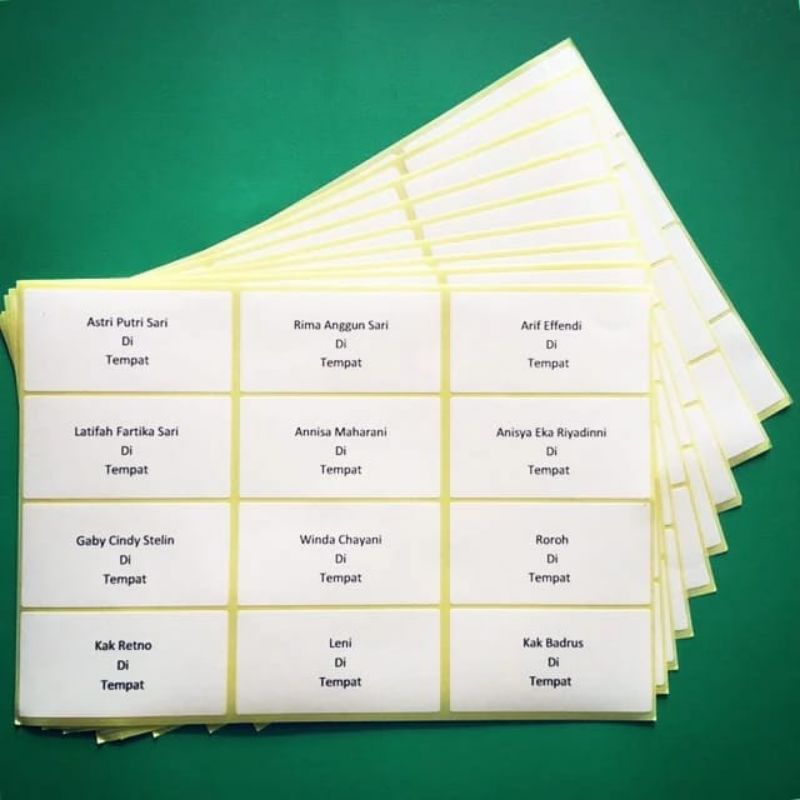 

Cetak Label Undangan Wedding dan Khitan Label 103