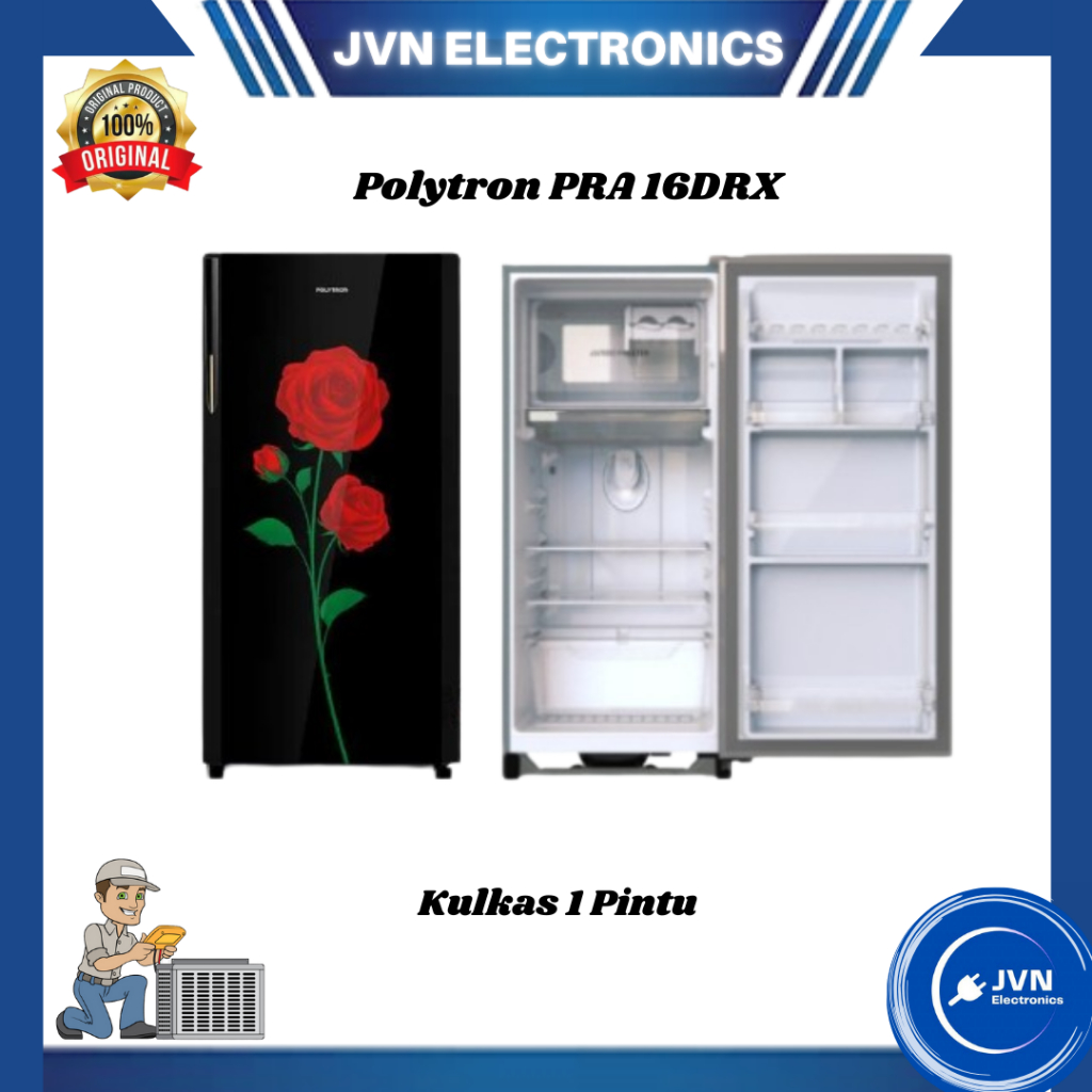 Kulkas 1 Pintu Polytron PRA - 16CRX