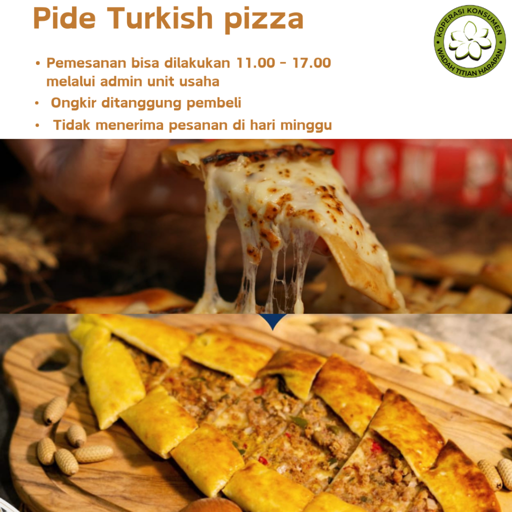 

Pizza Turkish Pide Daging Sapi Extra