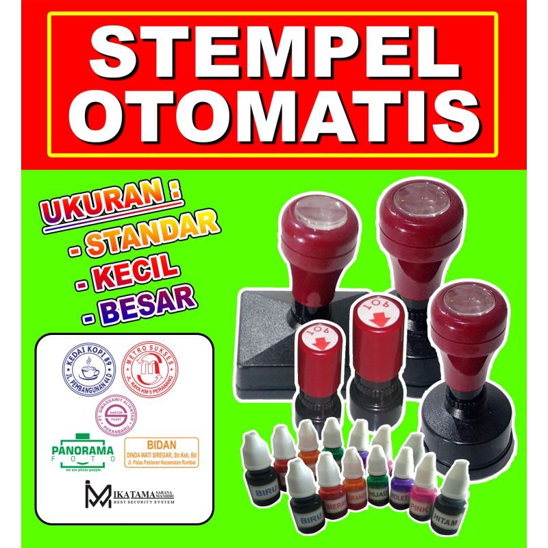 Stempel Otomatis/Stempel Warna/Stempel Logo/Stempel Custom/Cap