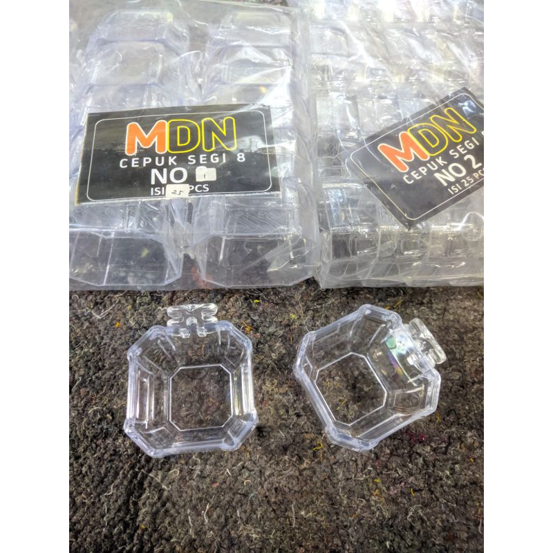 Grosir Cangkir Cepuk Pakan Minum Burung Segi Delapan MDN