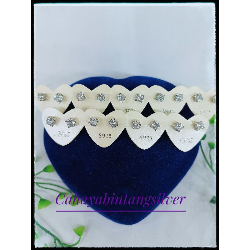 ANTING TUSUK DESI/GIWANG TUSUK.PERAK ASLI 925 LAPIS MAS PUTIH (BISA JUAL KEMBALI)
