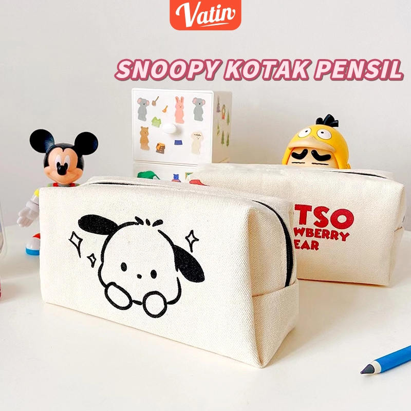 

Tempat pensil Snoopy Kotak pensil kotak alat tulis Large Capacity Pencil Cases Pencil Bag Pouch Holder Box-Vatin_Shop