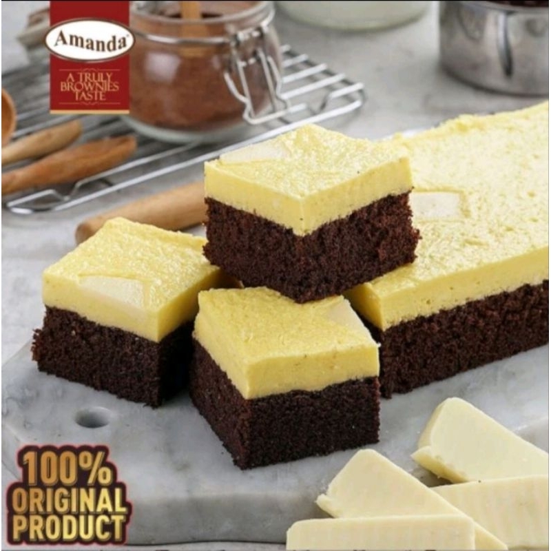 

Amanda Brownies Kukus rasa Cheese Cream