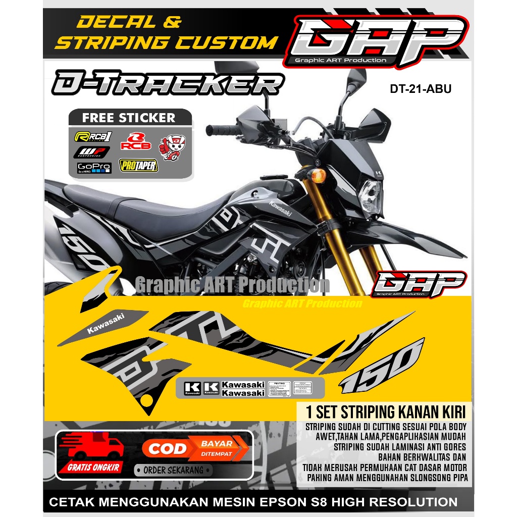 Striping List Dtracker 2021/2022 Hitam ABU