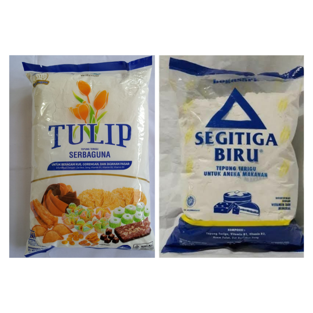 

TEPUNG TERIGU TULIP/TEPUNG SEGITIGA BIRU/SEMBAKO MURAH/1 KG/500GR/SEMBAKO/GROSIR MURAH