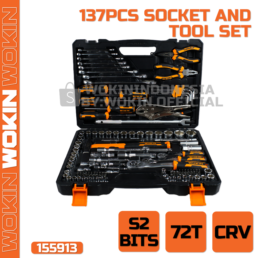 137 Pcs Socket Set Wokin - 155913