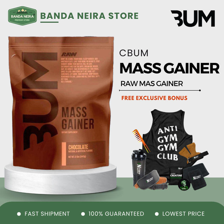 CBUM RAW MASS GAINER Protein Powder | 12 LBS | 20 SAJIAN | 5.4 KG | 5445 GR