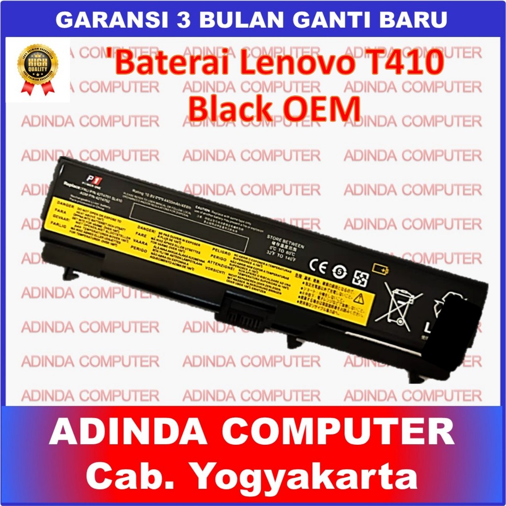 Baterai Ienovo Thinkpad T410 T410i T412 T520 T510 W510 W520 T510 OEM
