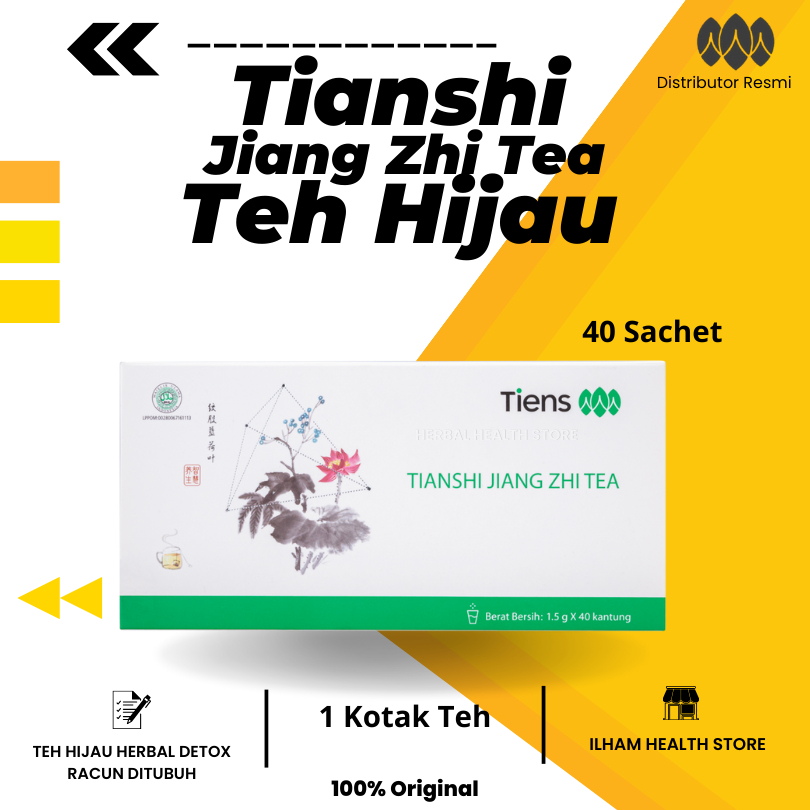 

Pelangsing Badan Tiens Jiang Zhi Tea Teh Pelangsing Detox Diet Detoks Tianshi Terbaik Dunia Original