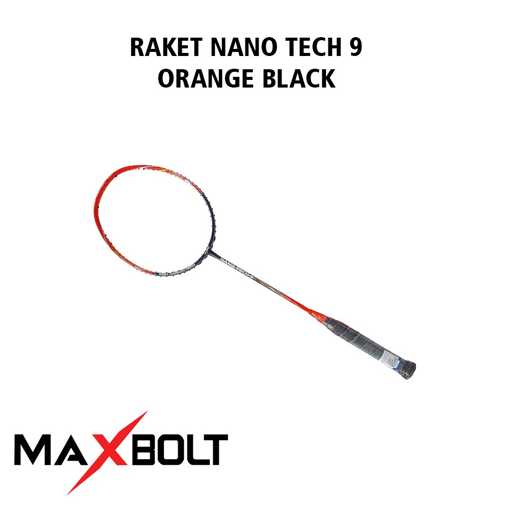 Raket Badminton Bulutangkis Maxbolt Nano Tech 9 Black Orange