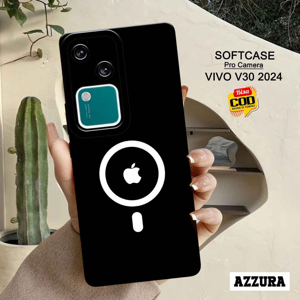 AZZURA - Case Vivo V30 2024 Terbaru - Fashion Case Logo Ip - Kesing Hp Vivo V30 2024 Terbaru - Casin