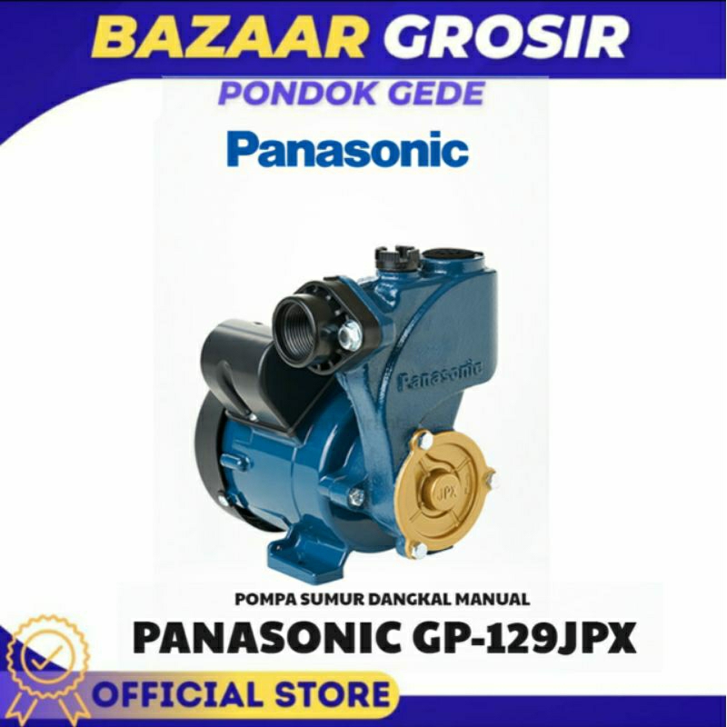 Mesin Pompa Air Sumur Dangkal Manual Panasonic GP-129JPX | GP-129 JPX
