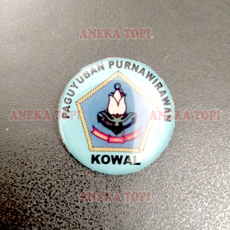 Pin Paguyuban Purnawirawan Kowal Pin Logo Paguyuban Purnawirawan Model Bulat - Aneka Topi