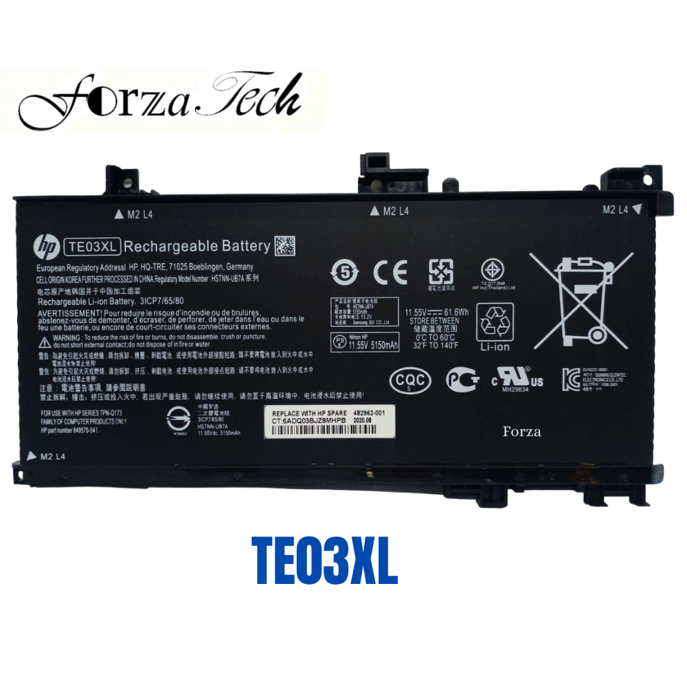 BATTERY LAPTOP HP OMEN 15-AX015TX 15-AX017TX 15-BC312NF 15-BC436UR 849910-850 TPN-Q173 NEW