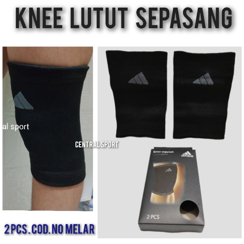 KODE U44L ADIDAS Knee Deker Pelindung Lutut Sepasang Futsal Bola Badminton Volly Cidera Nyeri