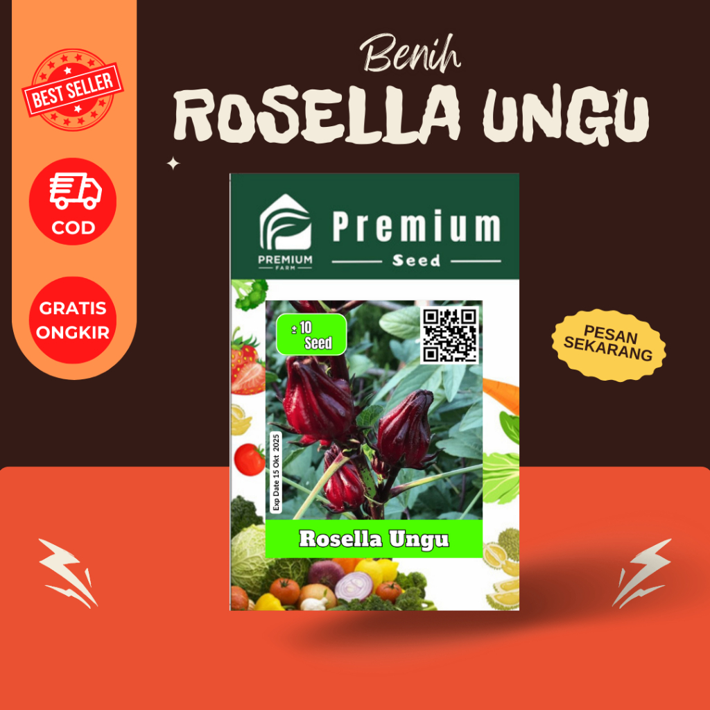 Benih Rosella Ungu Cepat Besar Buah Banyak