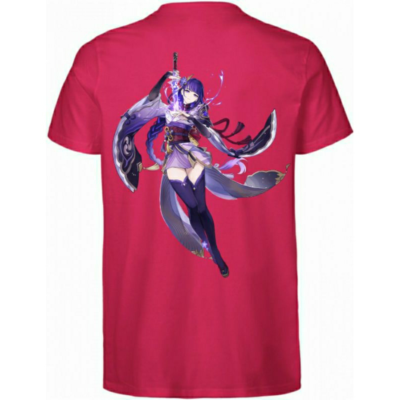T-Shirt Kaos RAIDEN SHOGUN Genshin Impact Premium 24s