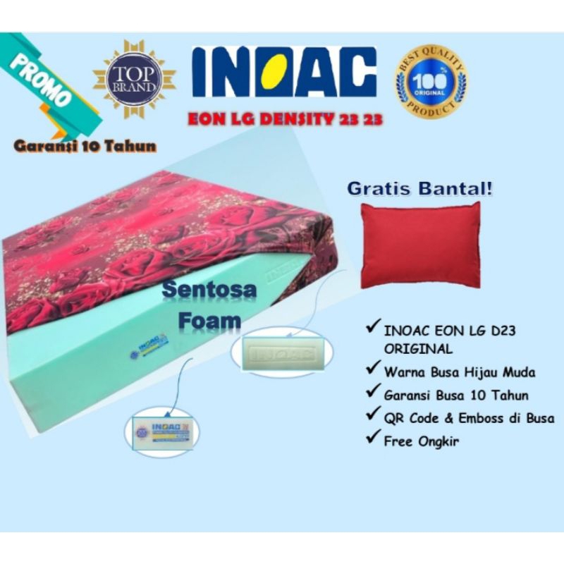 kasur busa inoac ori d23  size queen,king,super king, free bantal empuk memory